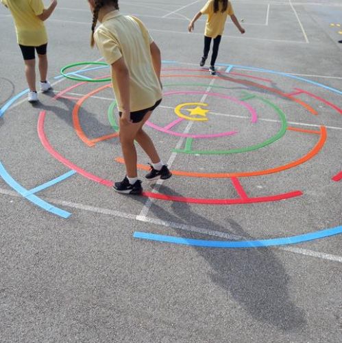 New Playground Markings